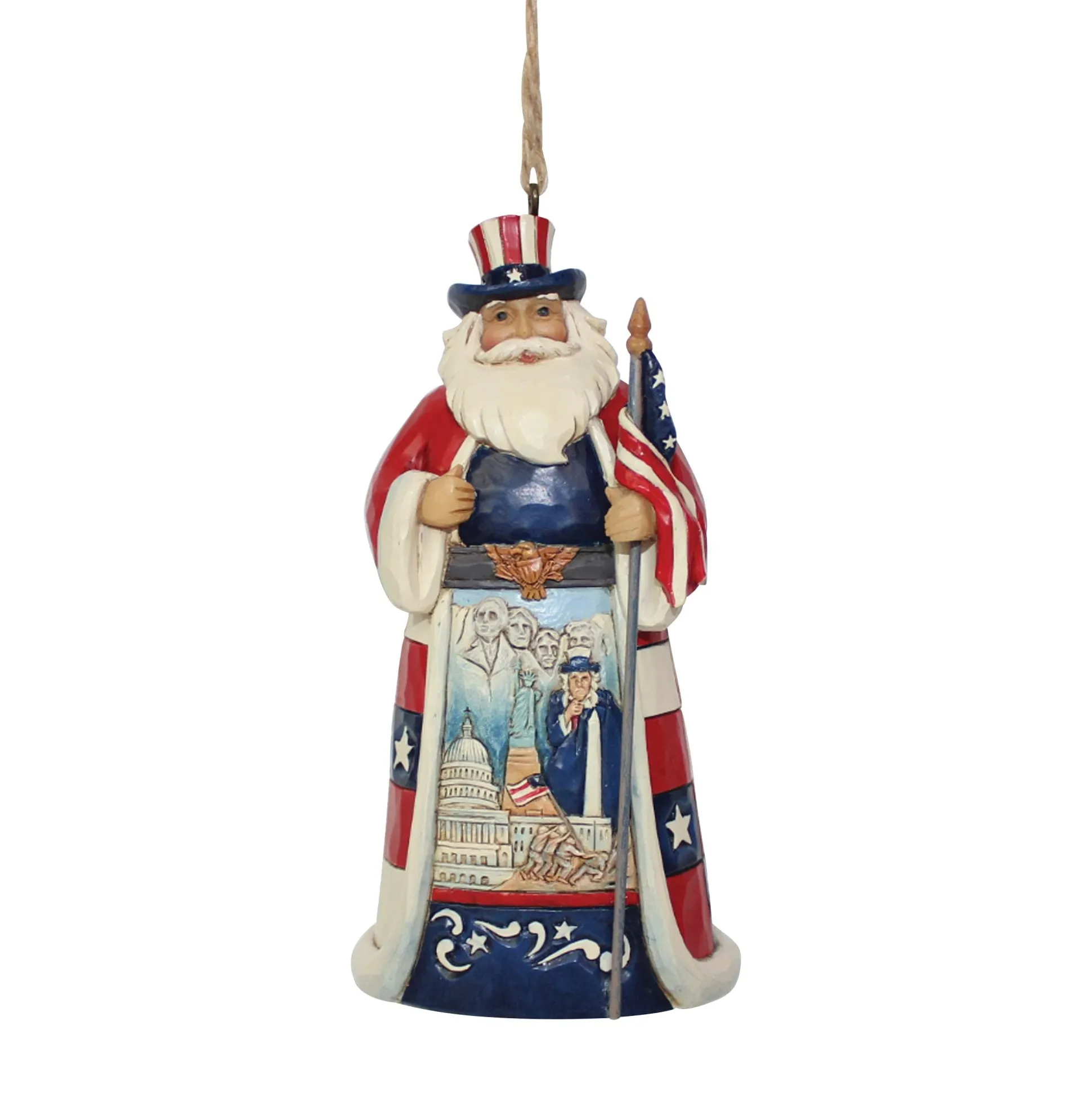 Flash Sale Enesco Gift American Santa Ornament