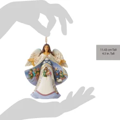 Outlet Enesco Gift Angel Nativity Scene Coat Orn