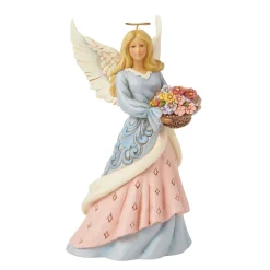 Best Enesco Gift Angel with Flower Basket Fig