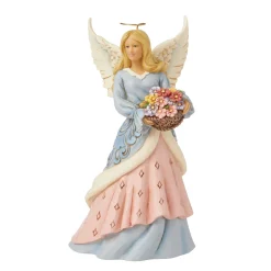 Best Enesco Gift Angel with Flower Basket Fig