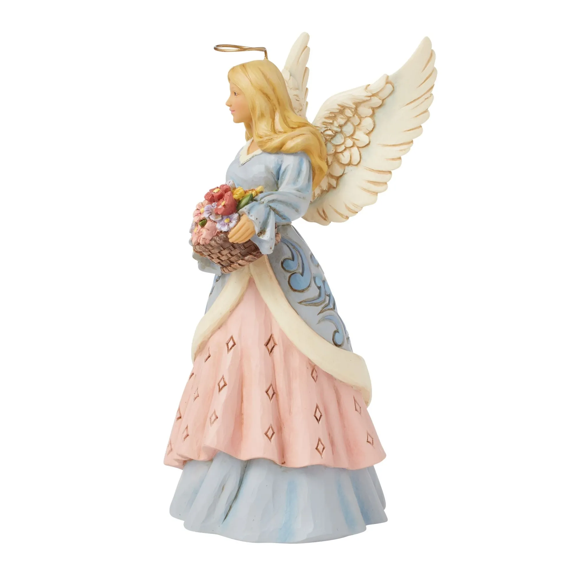 Best Enesco Gift Angel with Flower Basket Fig