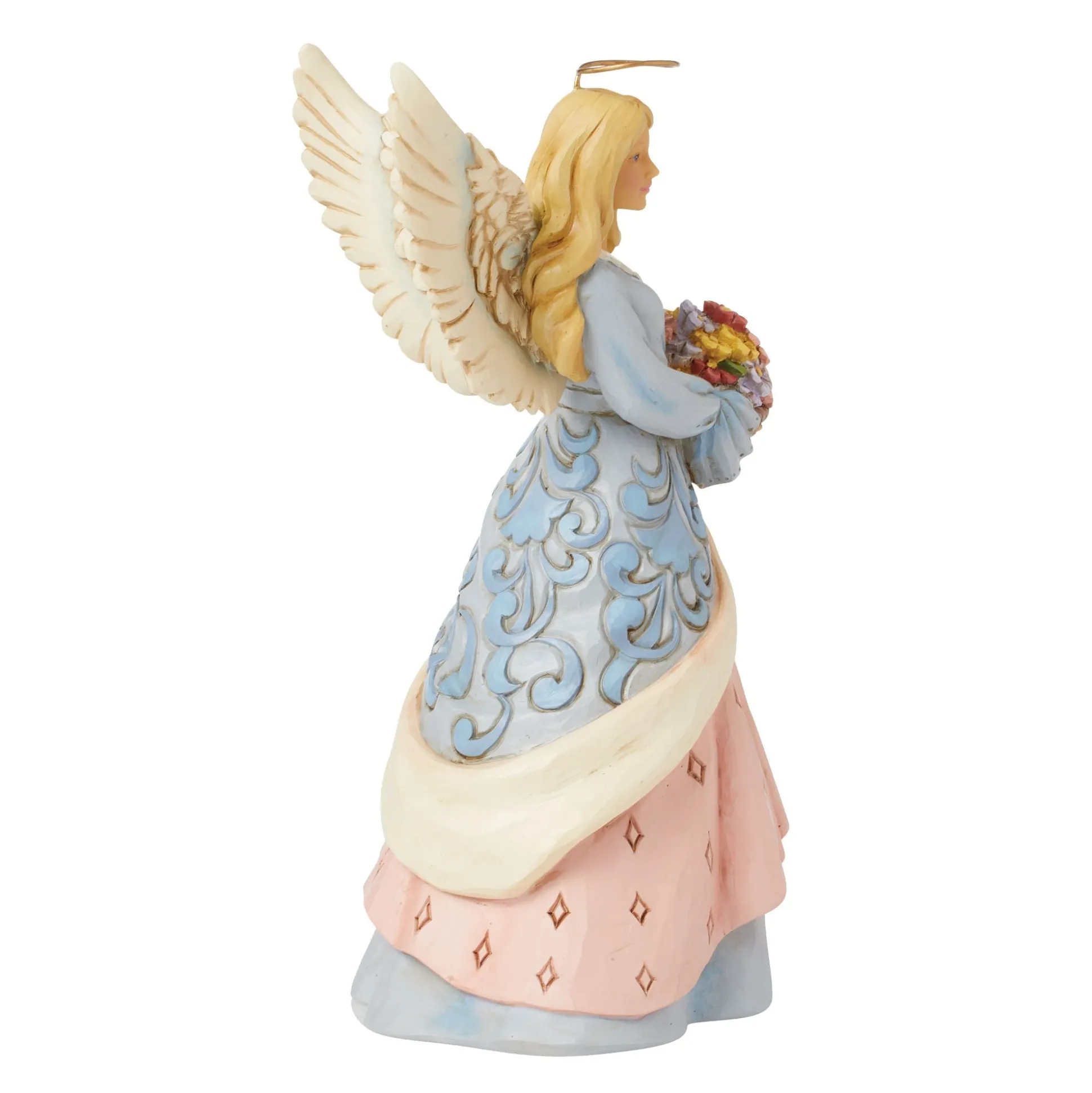 Best Enesco Gift Angel with Flower Basket Fig