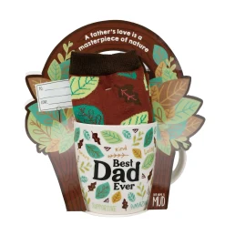 Shop Enesco Gift Best Dad Mug Sock Card Set