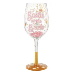 Cheap Enesco Gift Bestie of the Bride Wine Glass