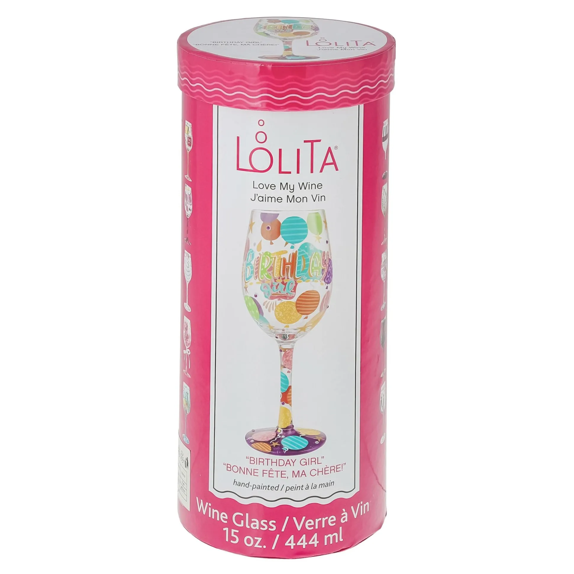 Clearance Enesco Gift Birthday Girl Wine Glass