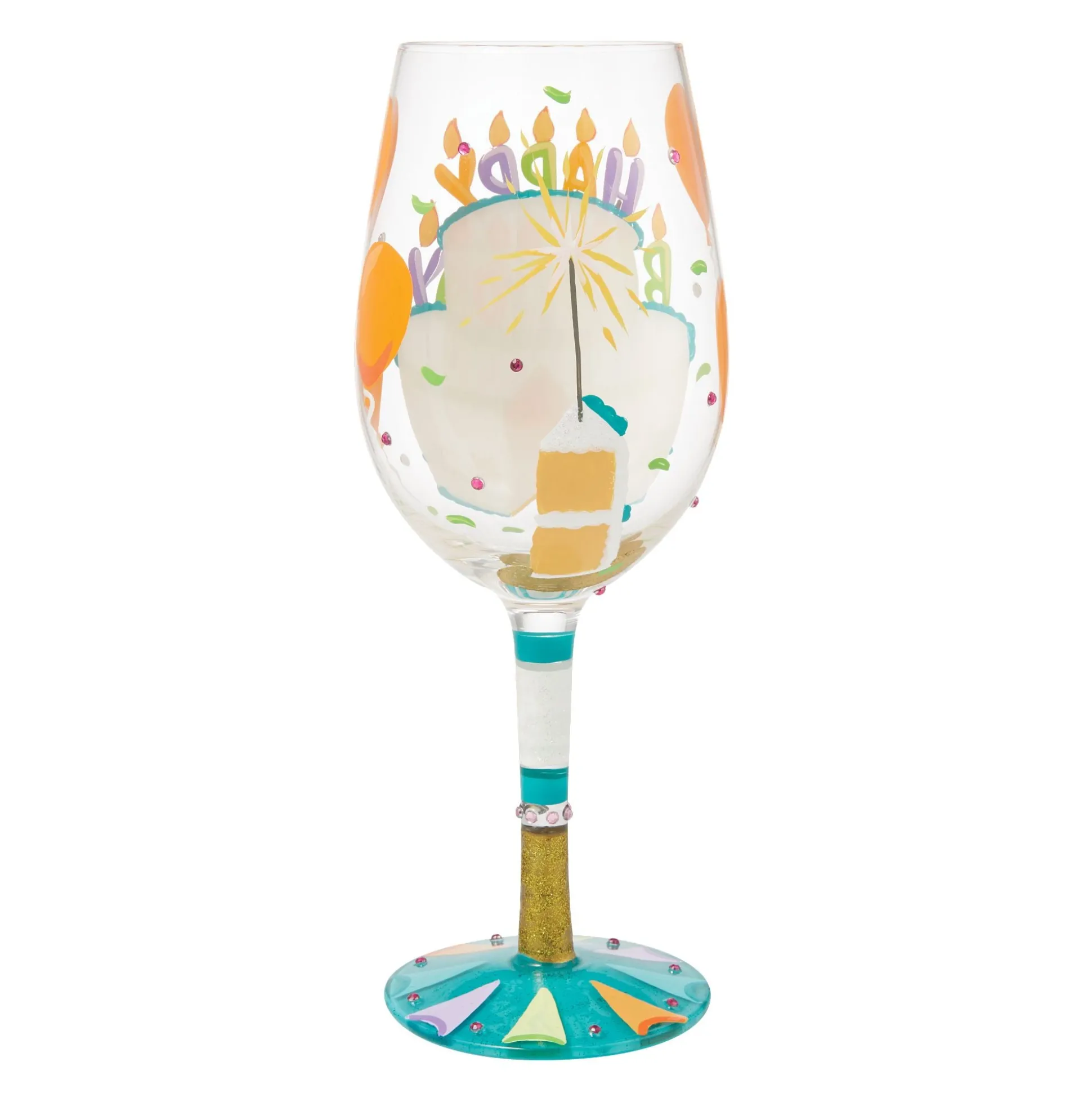Best Enesco Gift Birthday Slice Wine Glass