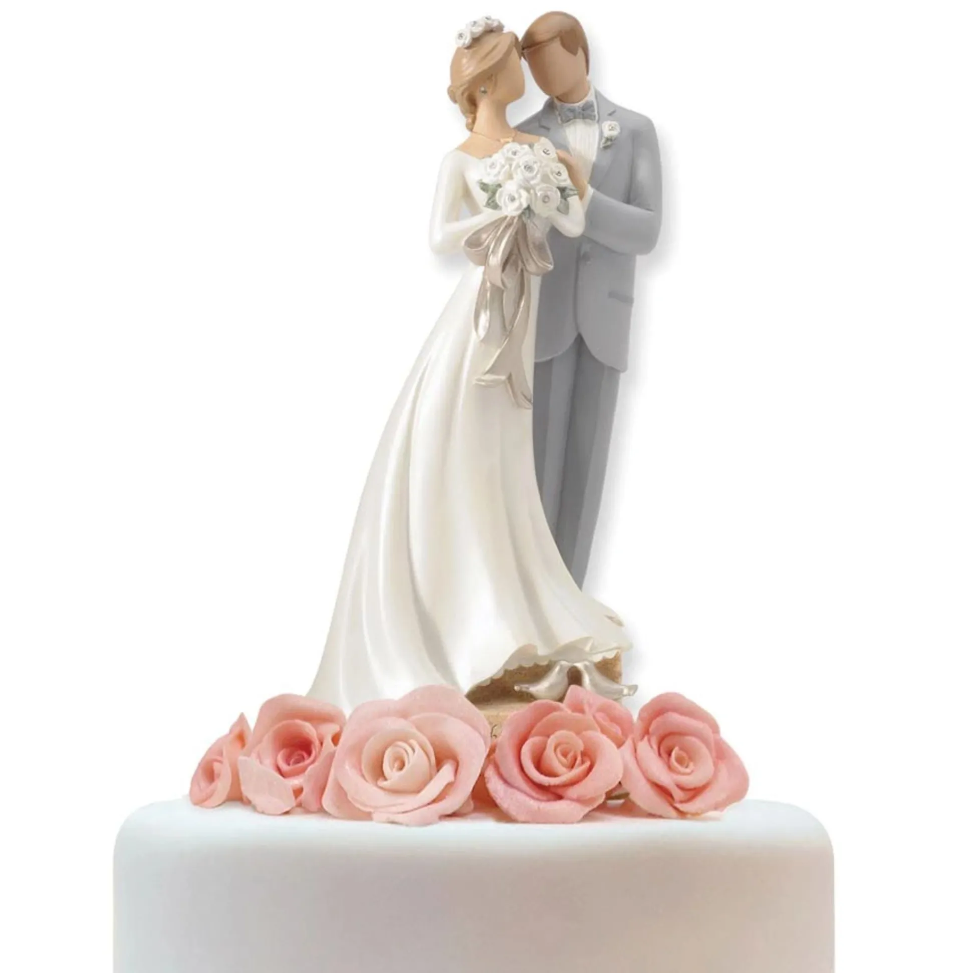 Online Enesco Gift Bride and Groom Cake Topper