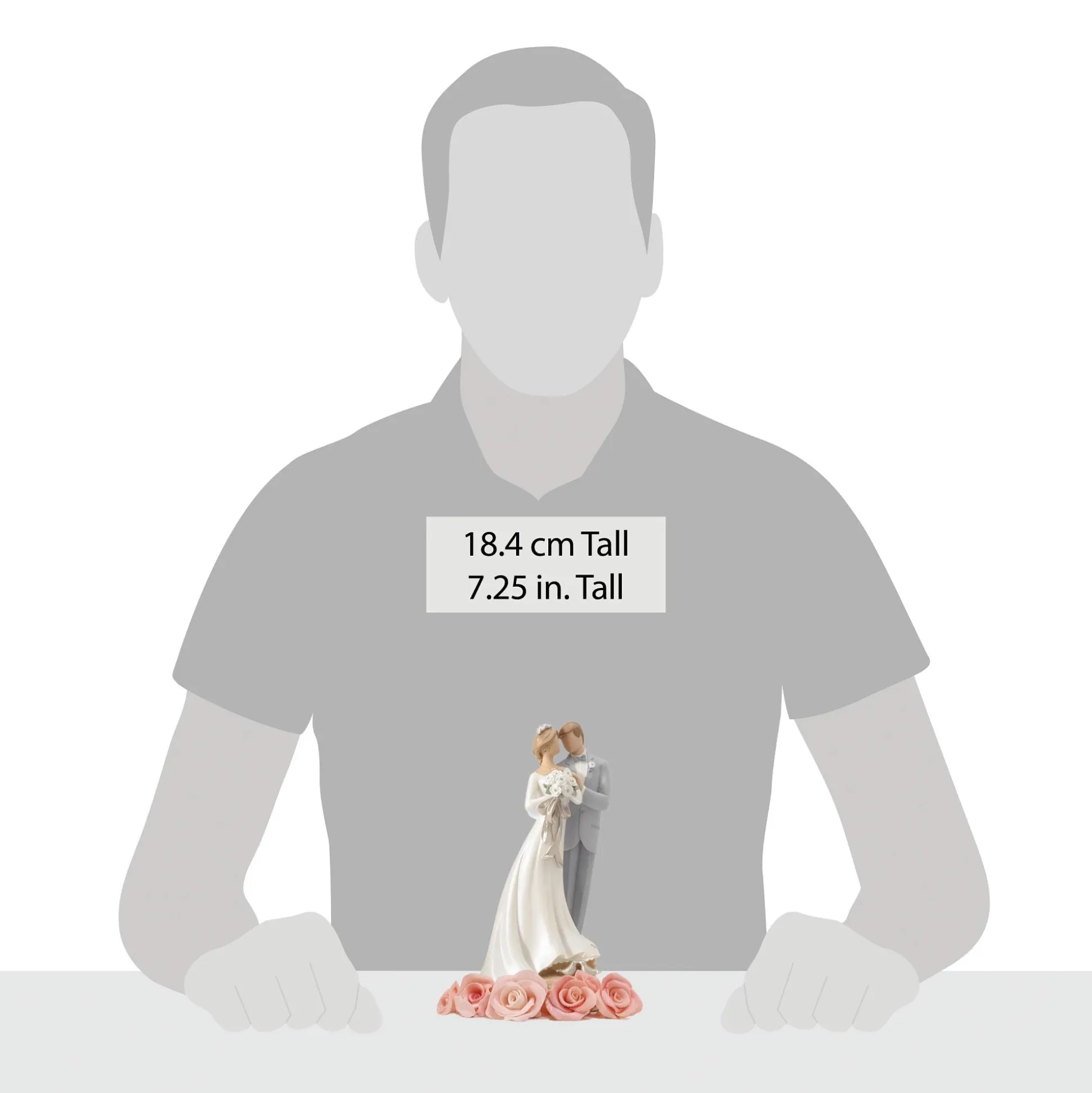 Online Enesco Gift Bride and Groom Cake Topper