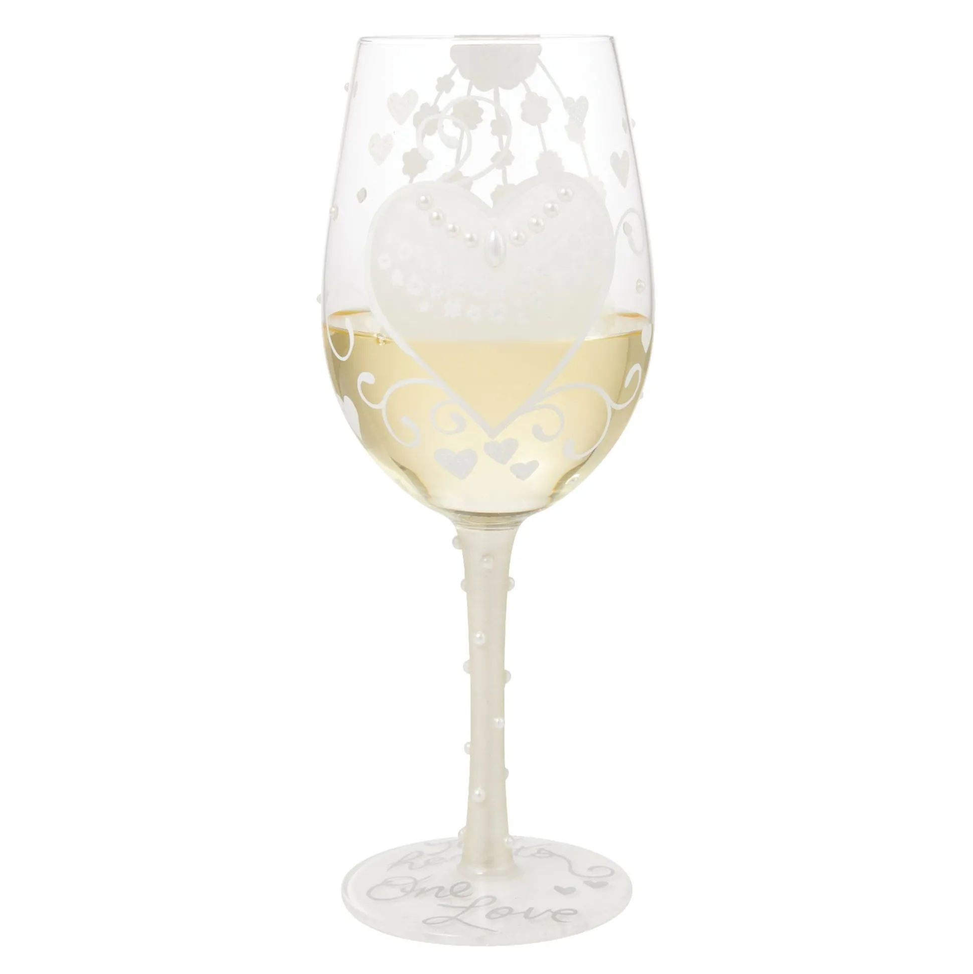 Best Enesco Gift Bride Two Hearts Wine Glass