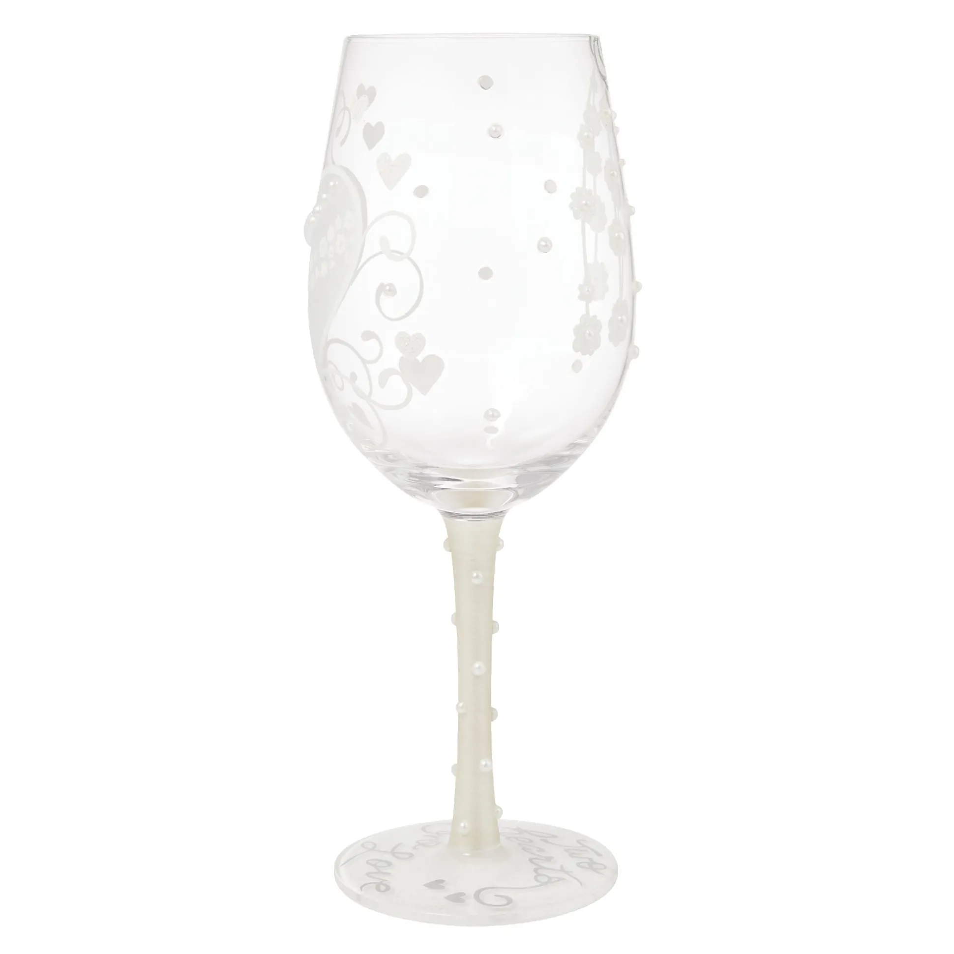 Best Enesco Gift Bride Two Hearts Wine Glass