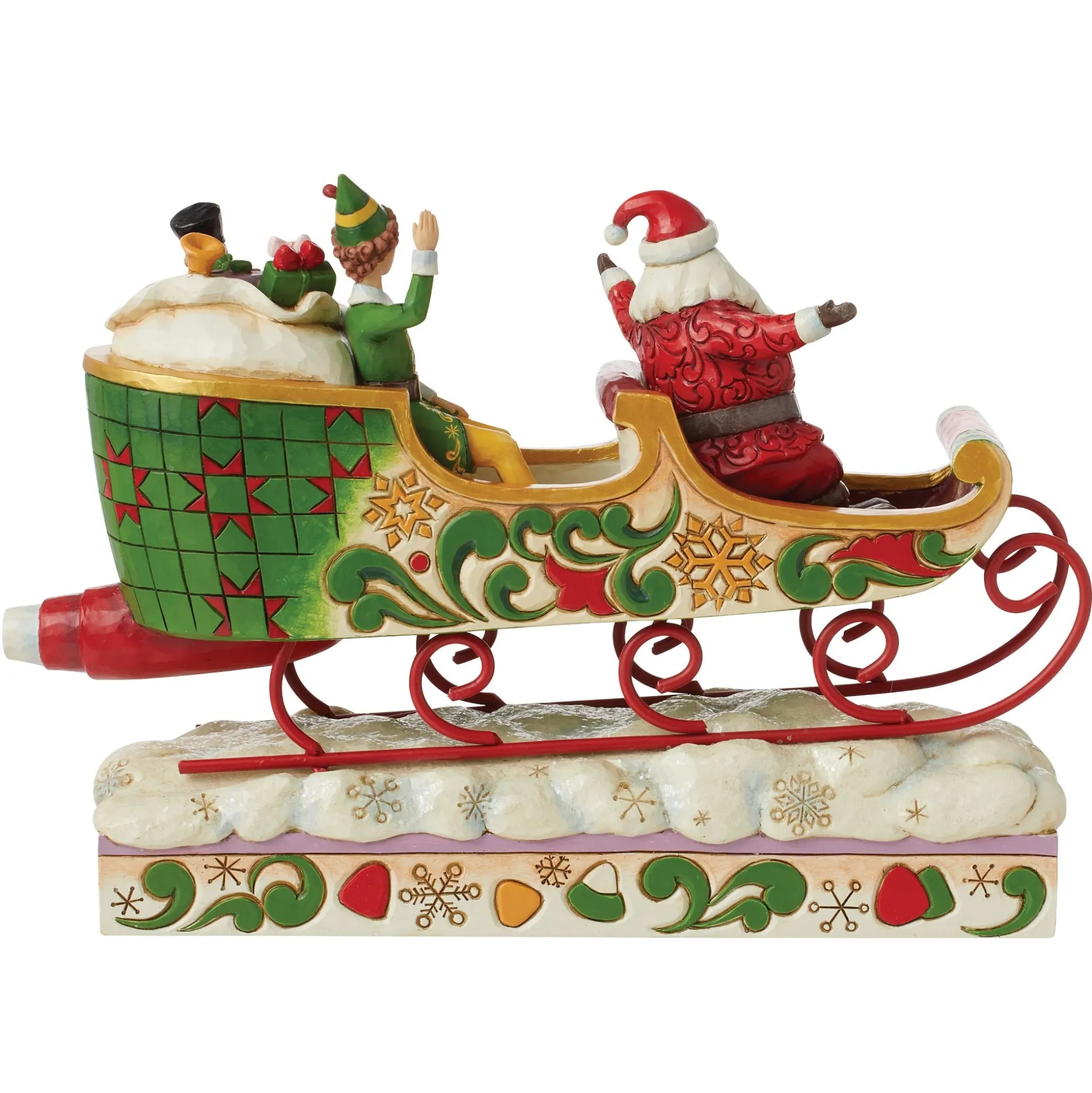 Shop Enesco Gift Buddy Elf with Santa in Sleigh