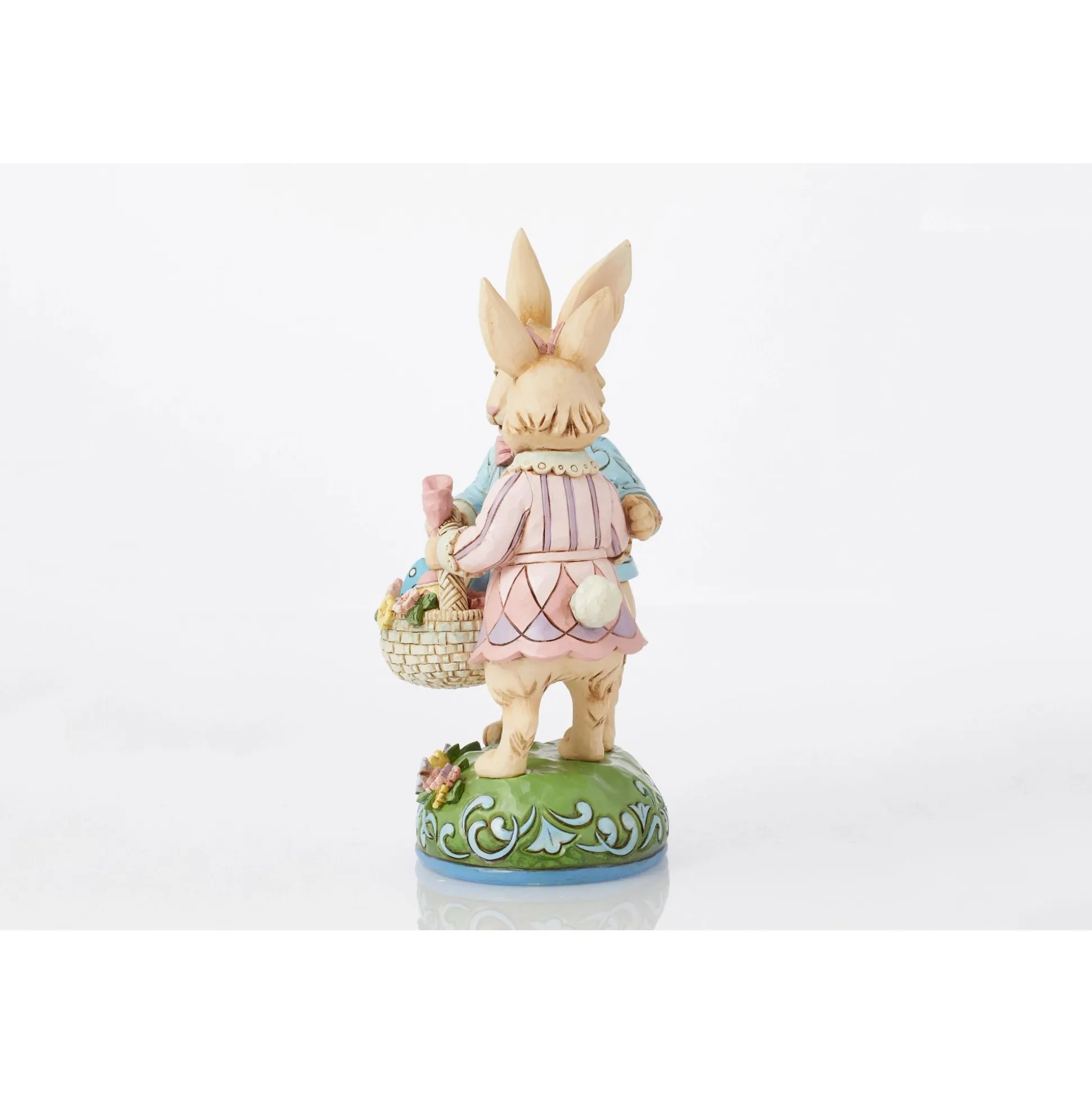 Best Sale Enesco Gift Bunny Couple with Basket Fig