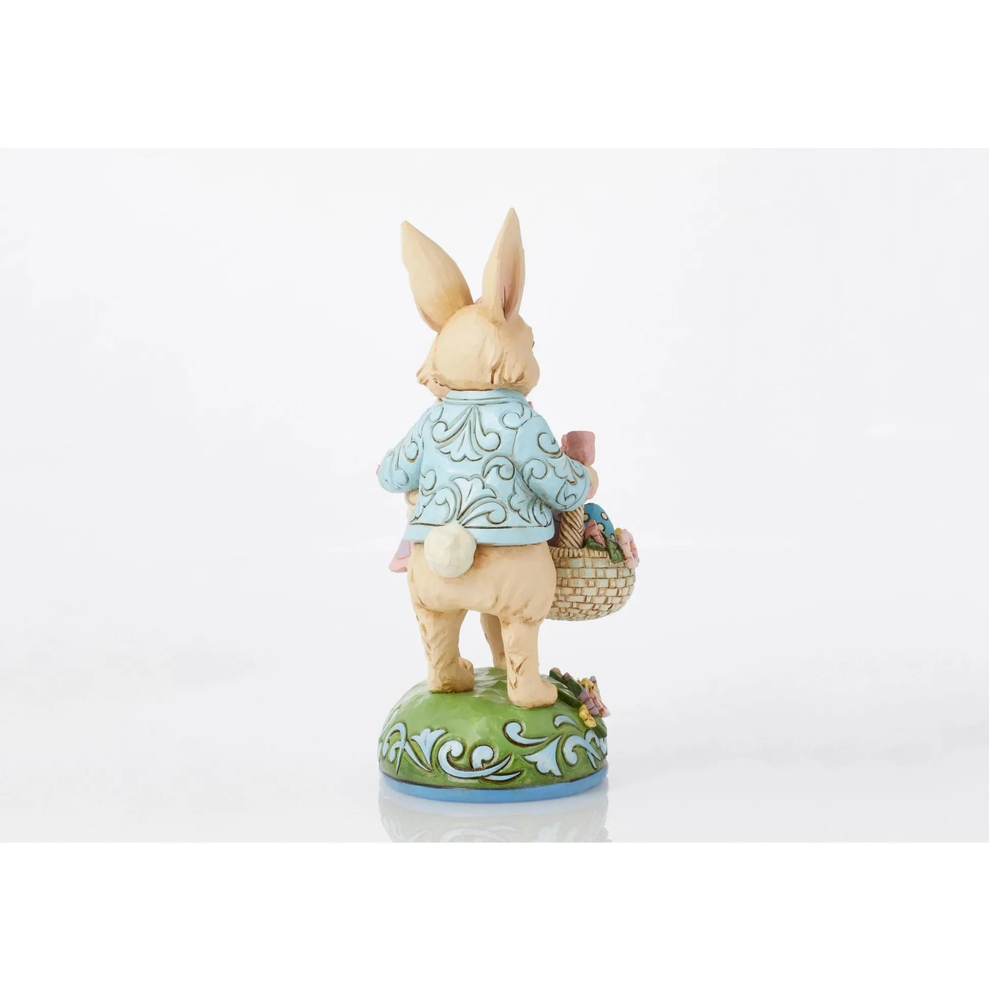 Best Sale Enesco Gift Bunny Couple with Basket Fig