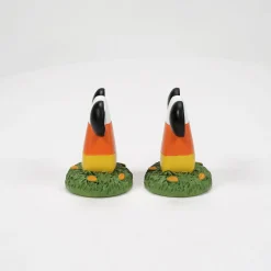 Clearance Department 56 Candy Corn Topiaries S/2