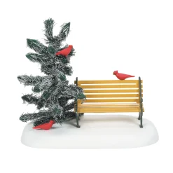 Outlet Department 56 Cardinal Christmas Bench