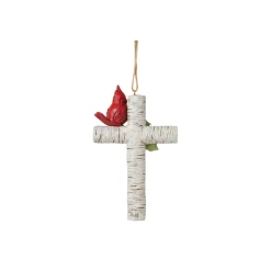 Fashion Enesco Gift Cardinal with Cross Ornament