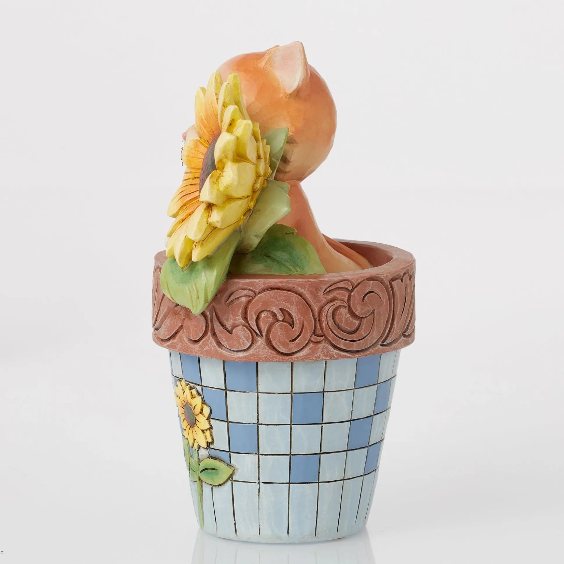Clearance Enesco Gift Cat in Flowerpot Figurine