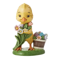 Hot Enesco Gift Chick with Flowers Pint