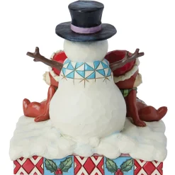 Outlet Enesco Gift Chip and Dale with Snowman