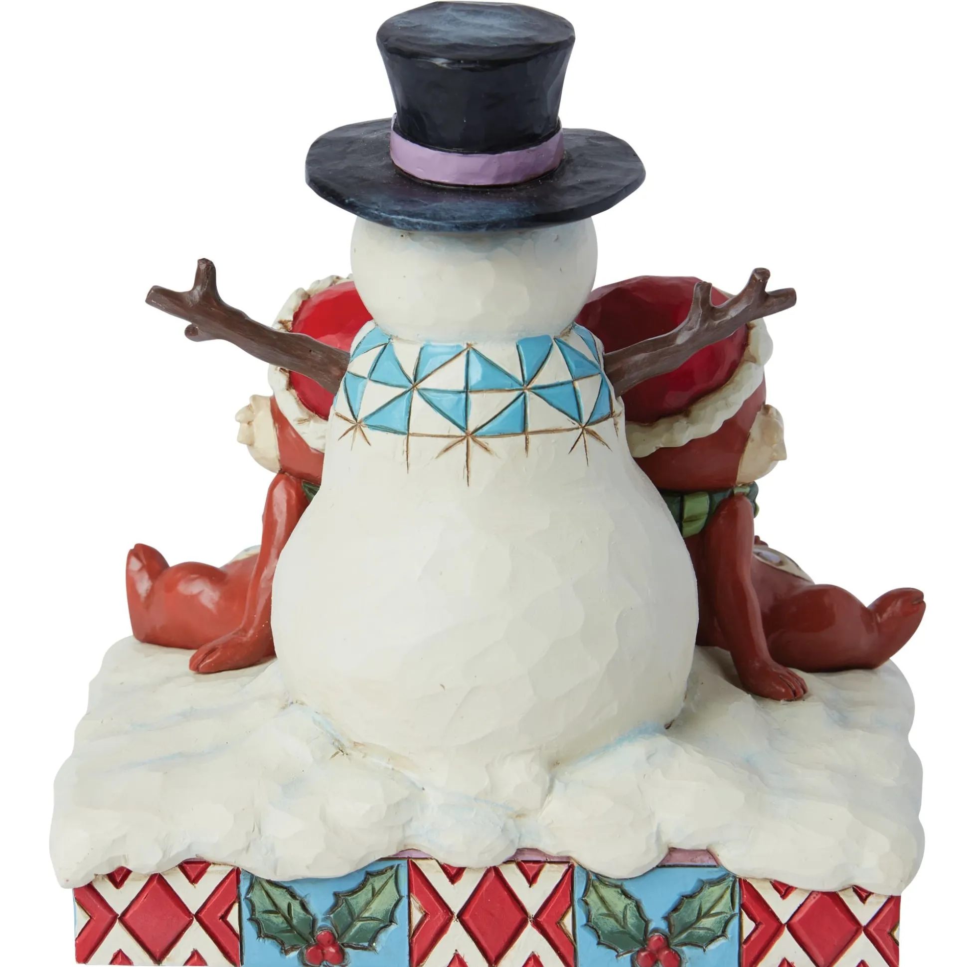 Outlet Enesco Gift Chip and Dale with Snowman