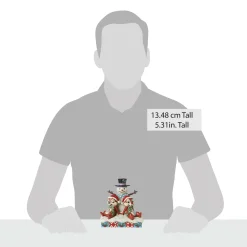 Outlet Enesco Gift Chip and Dale with Snowman