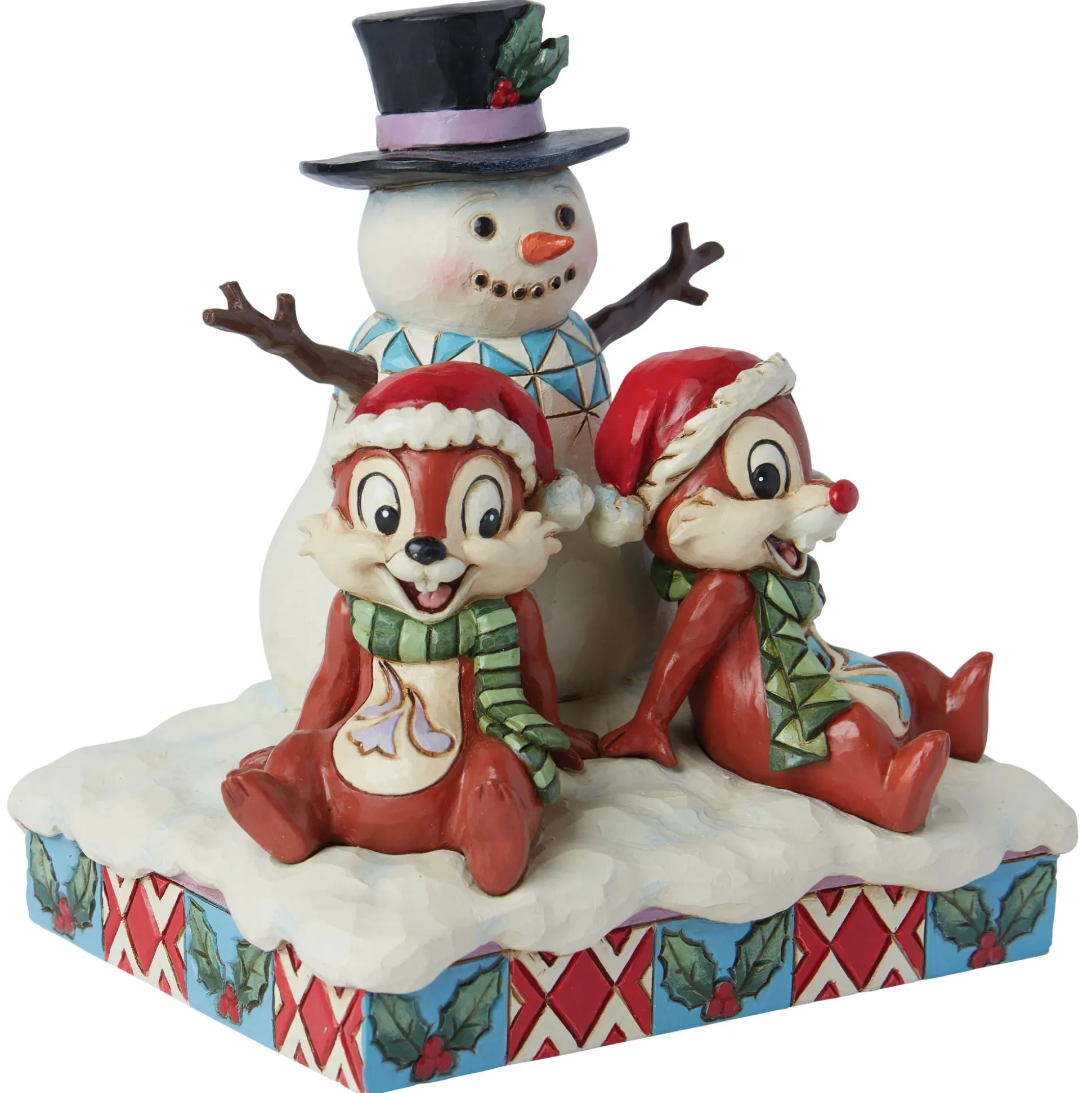 Outlet Enesco Gift Chip and Dale with Snowman