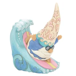 Hot Enesco Gift Coastal Gnome Surfing Figurine