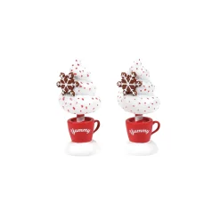 Outlet Department 56 Cocoa & Cream Topiary S/2