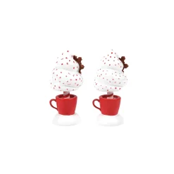 Outlet Department 56 Cocoa & Cream Topiary S/2