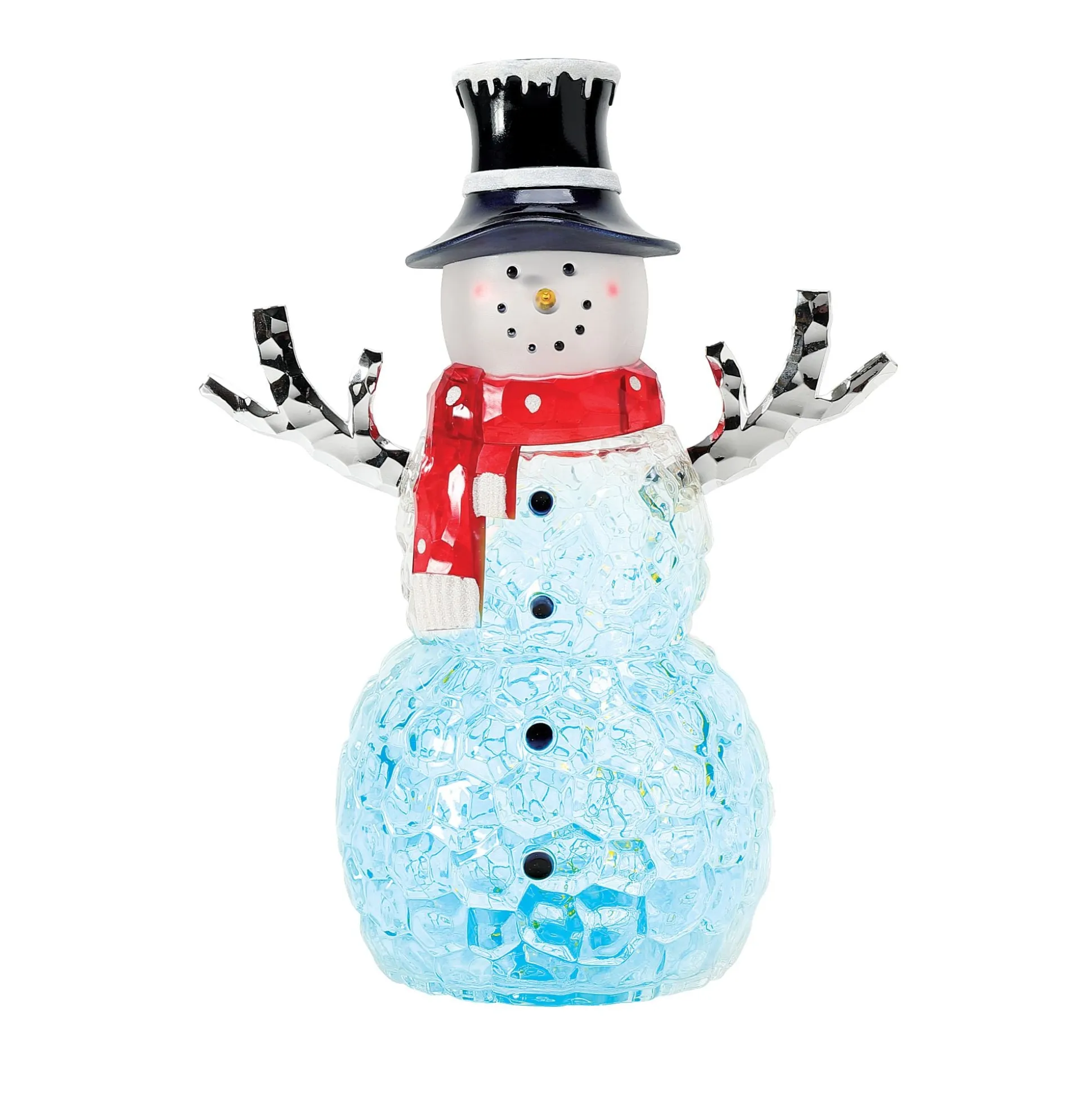 New Enesco Gift Color Changing Snowman