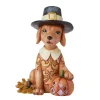 Outlet Enesco Gift Dog with Pilgrim Hat Figurine
