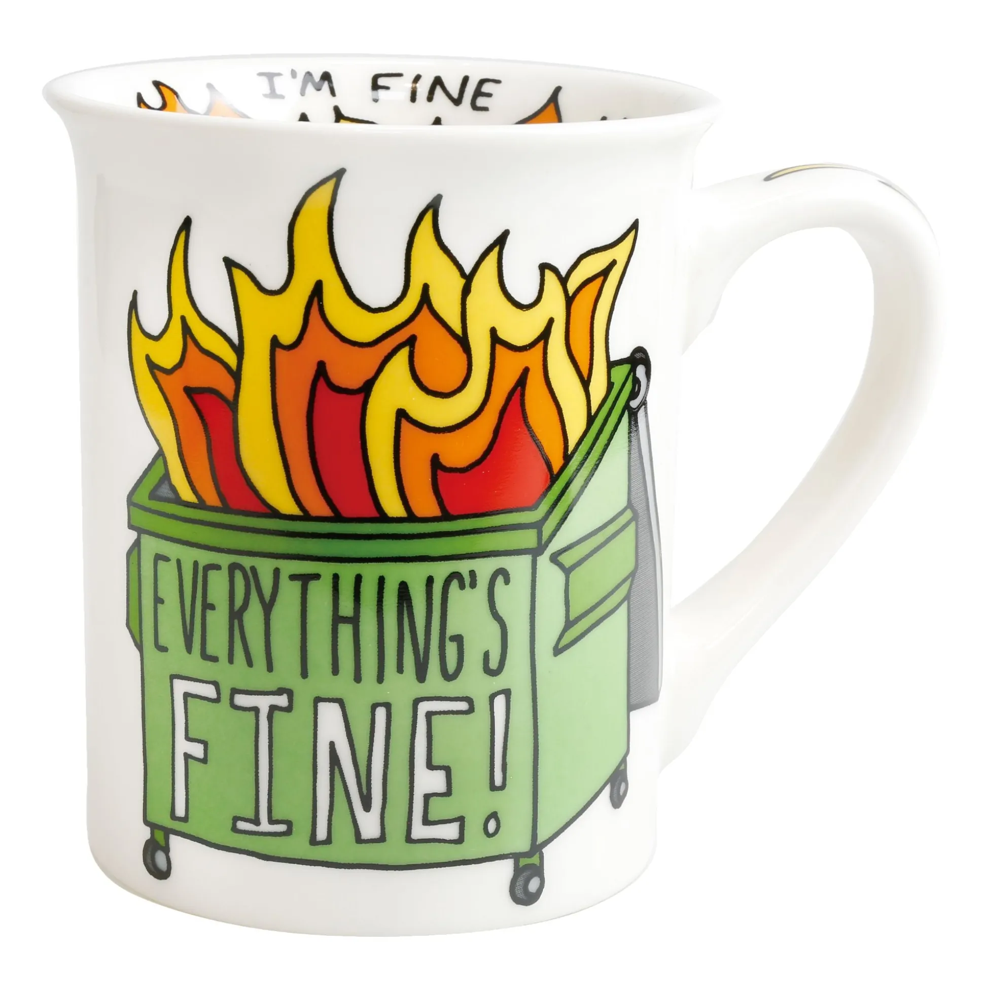 Outlet Enesco Gift Dumpster Fire Mug
