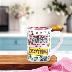 Hot Enesco Gift Exhausted Mom Mug