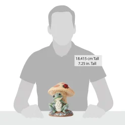Store Enesco Gift Frog Leaning on Mushroom Fig