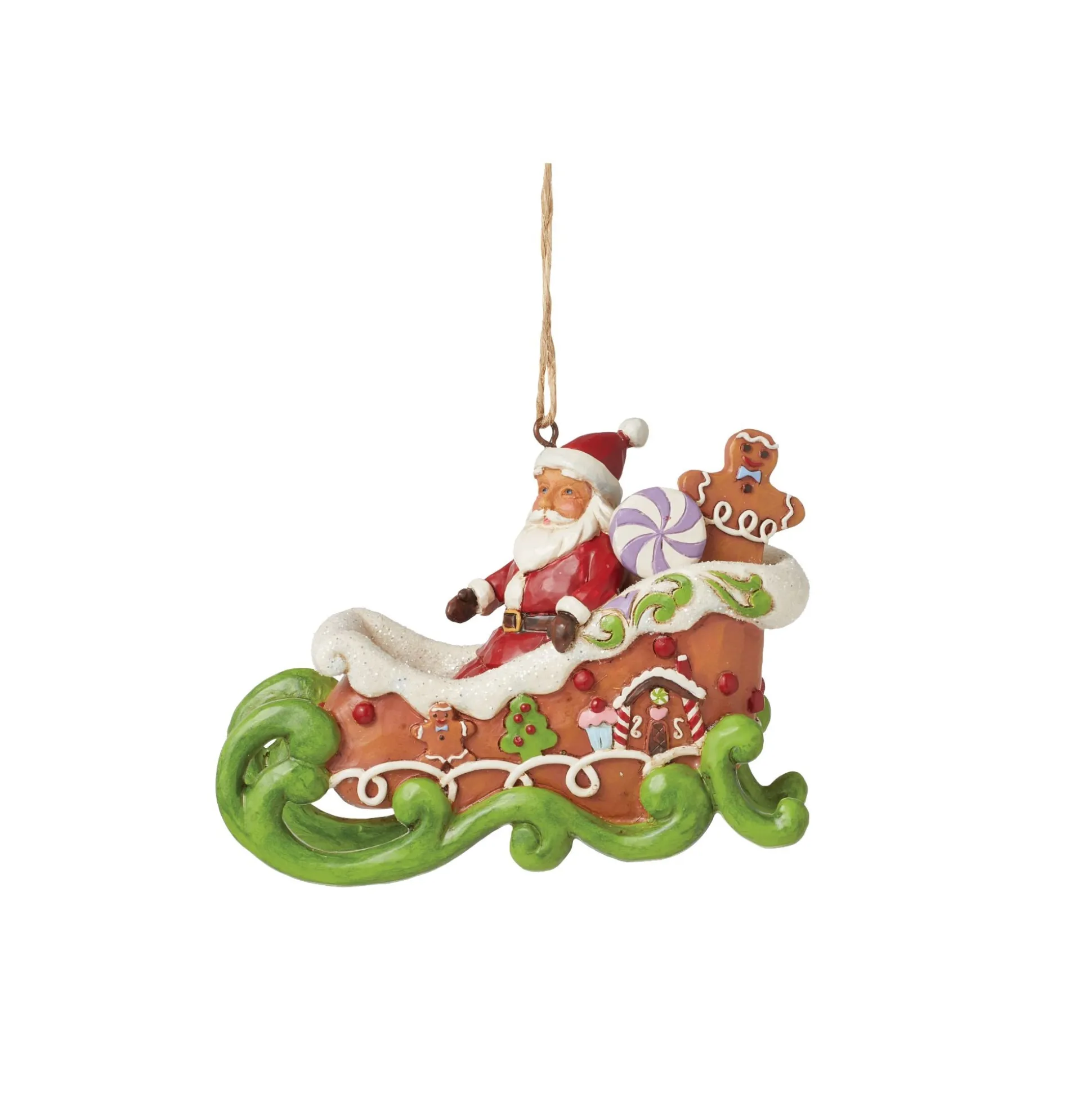 Outlet Enesco Gift Gingerbread Chrstms Sleigh Orn