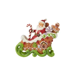 Clearance Enesco Gift Gingerbread Santa LED Fig