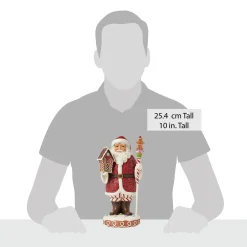 Clearance Enesco Gift Gingerbread Santa LED Fig