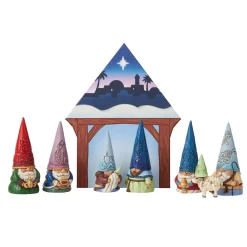 Clearance Enesco Gift Gnome Christmas Pageant 8PcSet