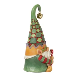 Clearance Enesco Gift Gnome Elf Hold Candy Cane Fig