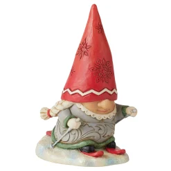 Fashion Enesco Gift Gnome with Braids Skiing