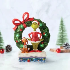 Shop Enesco Gift Grinch & Max in Wreath Fig