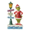 Clearance Enesco Gift Grinch by Lit Lamppost