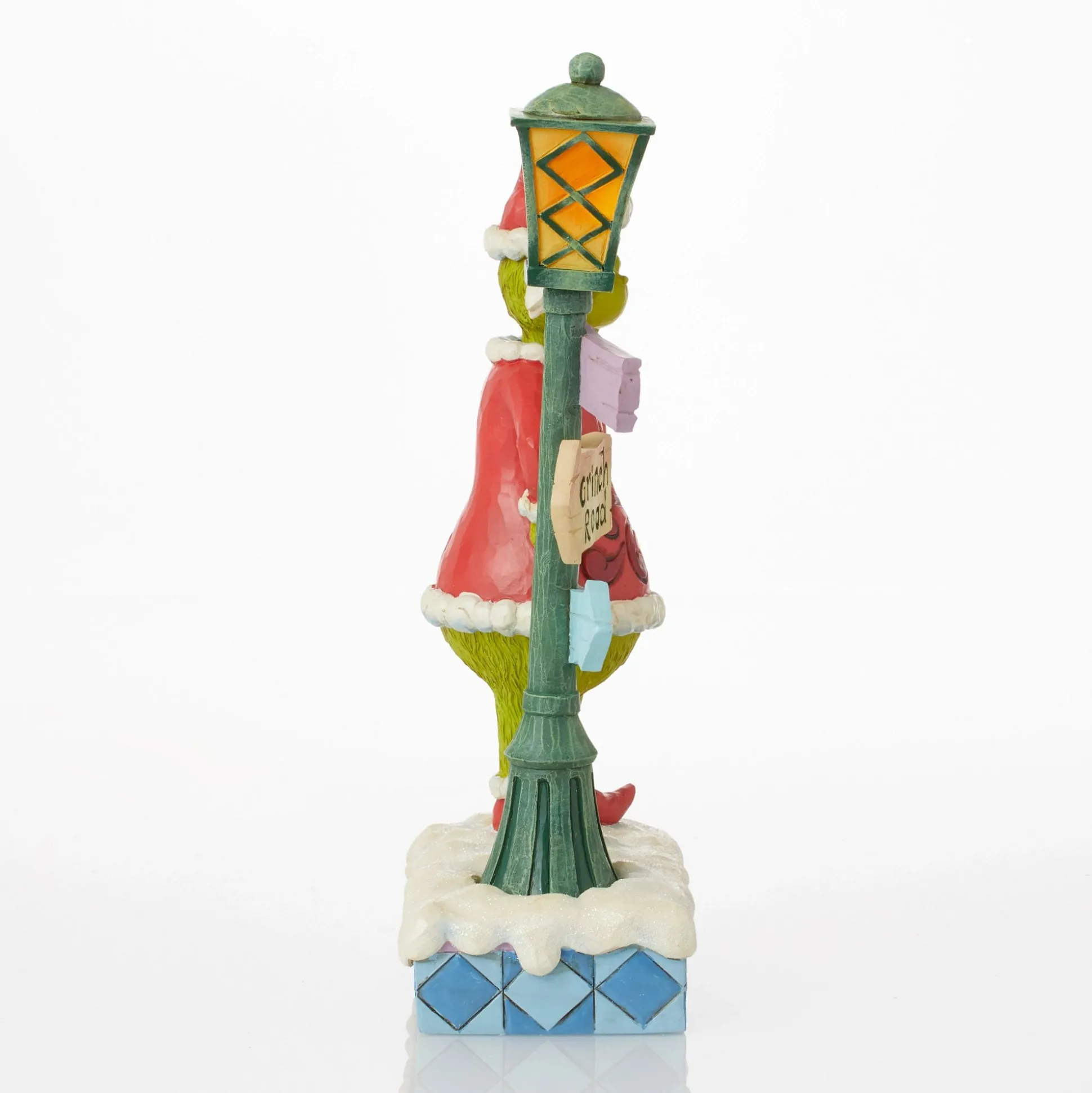 Clearance Enesco Gift Grinch by Lit Lamppost