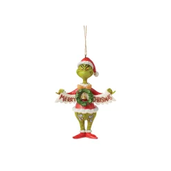 Clearance Enesco Gift Grinch Holding Banner