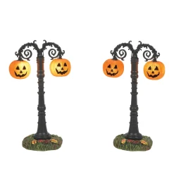 Store Department 56 Hallows Eve Lit Street Lamps