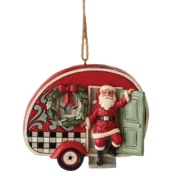 Flash Sale Enesco Gift HG Santa in Plaid Camper Orn