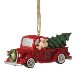 Cheap Enesco Gift HG Santa Plaid Red Truck Orn