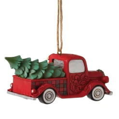 Cheap Enesco Gift HG Santa Plaid Red Truck Orn