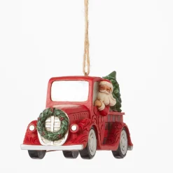 Cheap Enesco Gift HG Santa Plaid Red Truck Orn