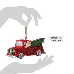 Cheap Enesco Gift HG Santa Plaid Red Truck Orn